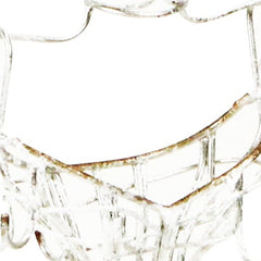 17" Silver Metal Dress Form Sculpture and Jewelry Holder