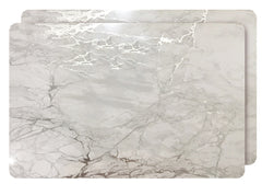 Set of Two Silver Swirl Cork Rectangular Indoor Outdoor Placemats