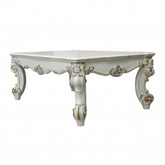 24" Antique Pearl Manufactured Wood Rectangular Coffee Table