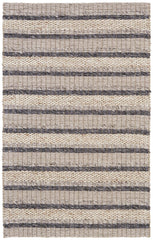 12' X 15' Ivory Tan And Gray Wool Hand Woven Stain Resistant Area Rug