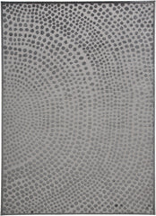 10' X 14' Gray Silver And Ivory Abstract Stain Resistant Area Rug