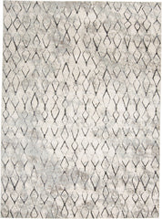 10' X 14' Ivory Gray And Taupe Abstract Stain Resistant Area Rug
