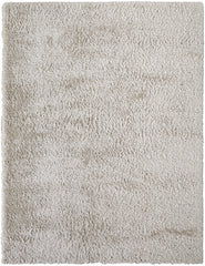 10' X 14' Ivory Shag Power Loom Stain Resistant Area Rug