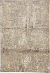 12' X 15' Tan Ivory And Brown Abstract Area Rug