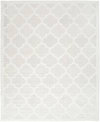 8' X 10' Cream Geometric Flatweave Area Rug