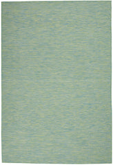 4' X 6' Blue Power Loom Area Rug
