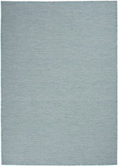 4' X 6' Aqua Power Loom Area Rug