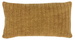 14" X 26" Beige Linen Zippered Pillow