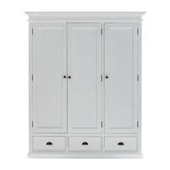 62" Off White Solid Wood Frame Standard Curio Cabinet With Six Shelves