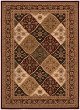 10' X 13' Red Oriental Washable Non Skid Area Rug