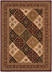10' X 13' Red Oriental Washable Non Skid Area Rug