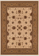 10' X 13' Cream Oriental Washable Non Skid Area Rug