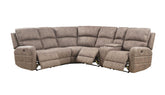 101" X 86" X 40" Mocha Nubuck Upholstery Metal Reclining Mechanism Sectional Sofa (Power Motion Usb)