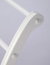 Glossy White Blanket Stand