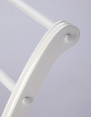 Glossy White Blanket Stand