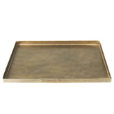 Jumbo Gold Metal Rectangular Tray