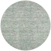 12' Round Green Round Wool Hand Loomed Handmade Area Rug