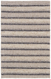 12' X 15' Ivory Tan And Gray Wool Hand Woven Stain Resistant Area Rug