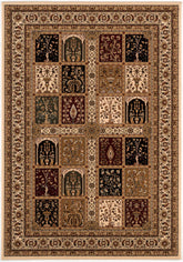 10' X 13' Cream Oriental Washable Non Skid Area Rug