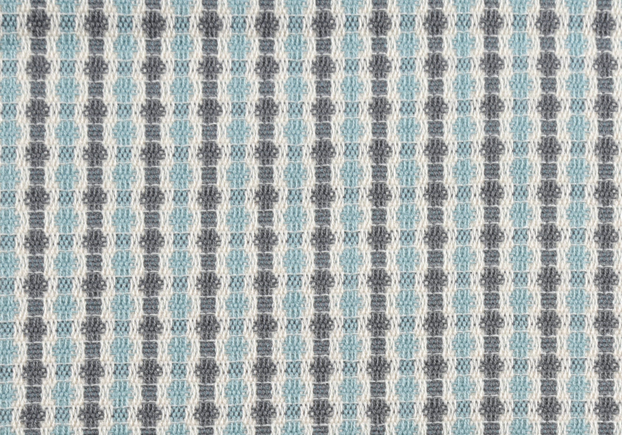 18" X 18" Blue and Gray Polyester Striped Zippered Pillow