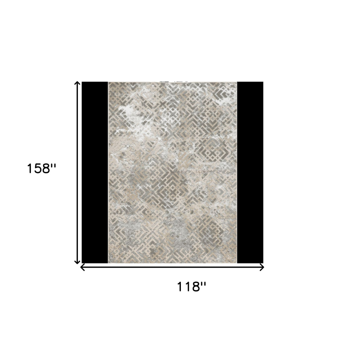 10' X 13' Sand Silver Area Rug