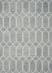 9' X 12'  Wool Blue Area Rug