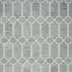 9' X 12'  Wool Blue Area Rug
