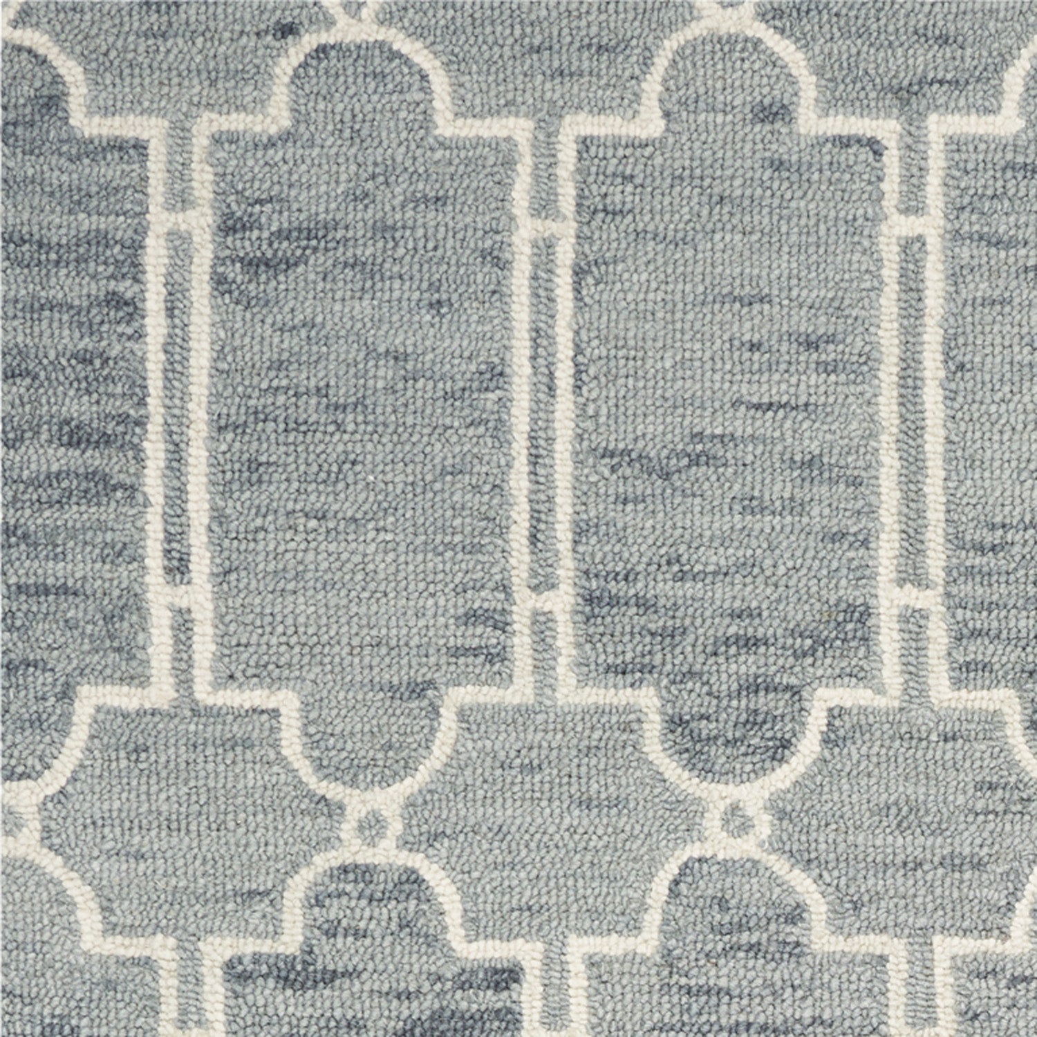 9' X 12'  Wool Blue Area Rug