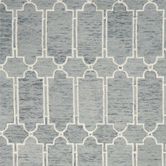 9' X 12'  Wool Blue Area Rug