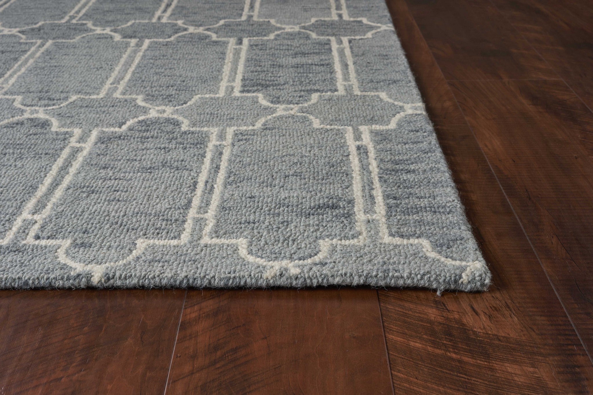 9' X 12'  Wool Blue Area Rug