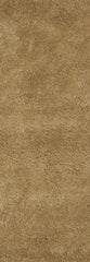 8' Gold Indoor Shag Runner Rug