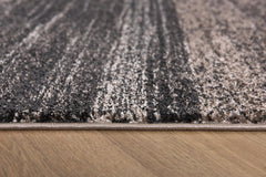 5’ X 8’ Brown And Beige Abstract Blocks Area Rug