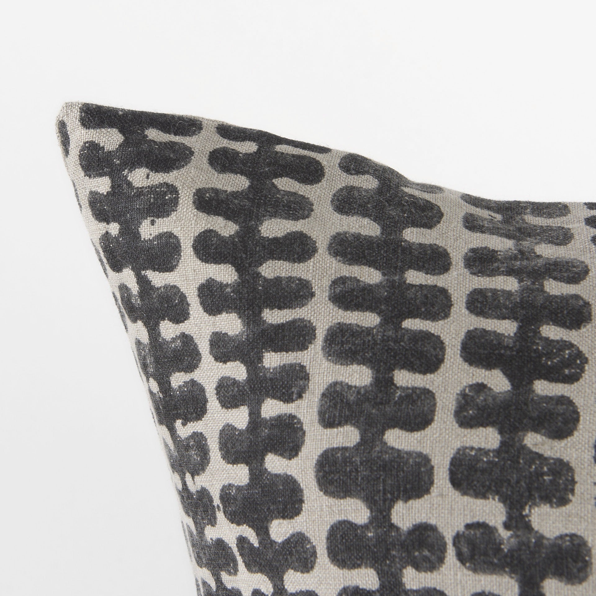 Light Gray And Black Throw Pillow Cover