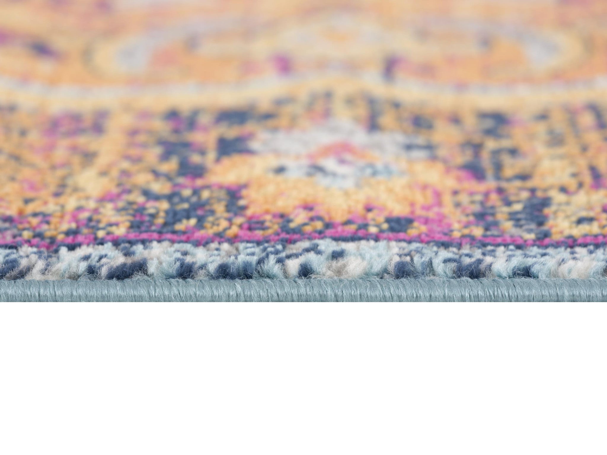 2’ X 13’ Rustic Orange Medallion Runner Rug