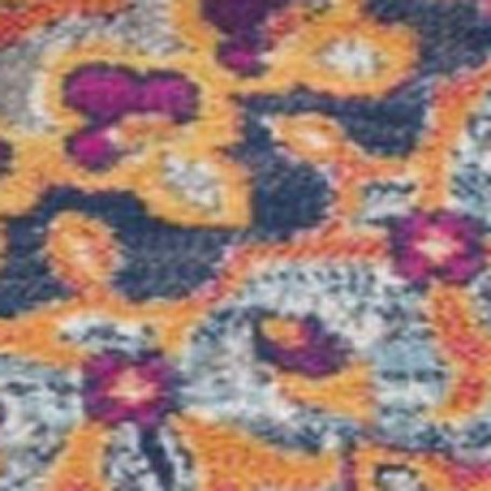 2’ X 13’ Rustic Orange Medallion Runner Rug
