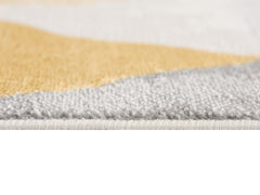 9' X 12' Yellow Geometric Area Rug