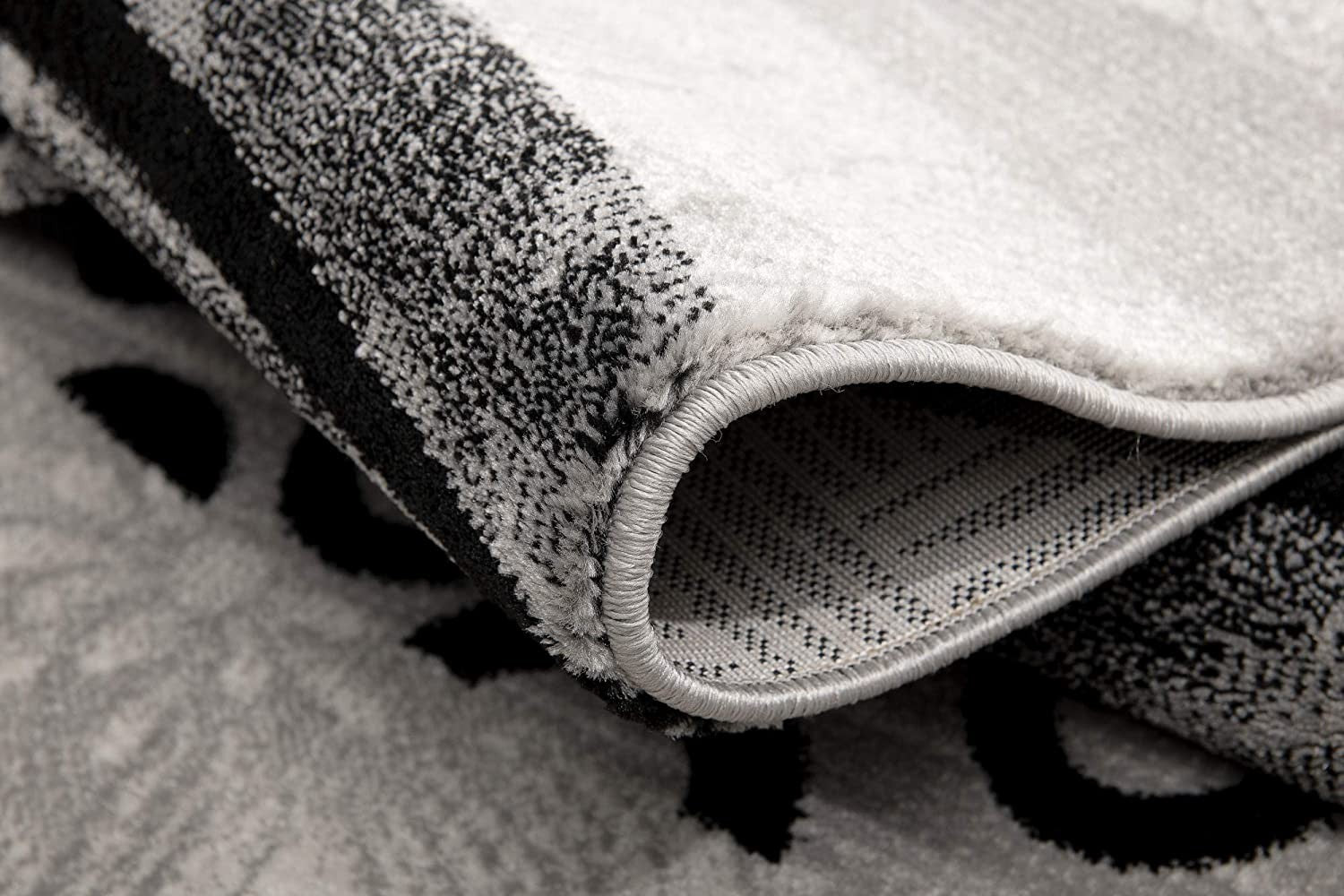 2' X 4' Gray Abstract Dhurrie Area Rug