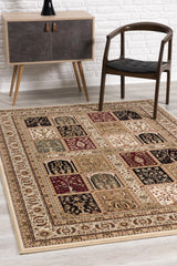 7’ x 9’ Cream Traditional Decorative Area Rug