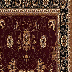 2’ x 13’ Red and Black Ornamental Runner Rug