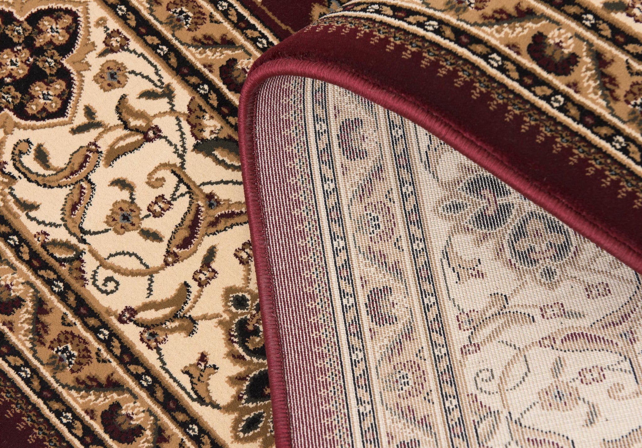 4’ x 6’ Red Floral Medallion Area Rug