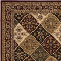 2’ x 20’ Red Decorative Diamonds Runner Rug