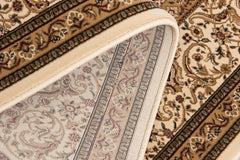 5’ x 8’ Cream and Black Decorative Area Rug