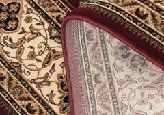 7’ x 9’ Red Floral Medallion Area Rug