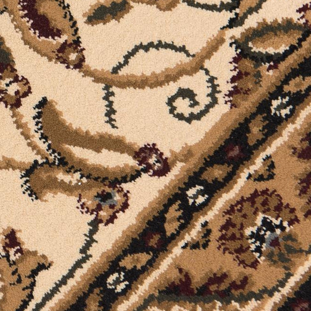 5’ x 8’ Red Floral Medallion Area Rug