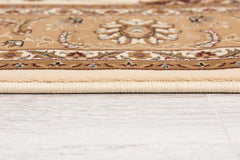 3’ x 20’ Cream and Tan Ornate Border Runner Rug