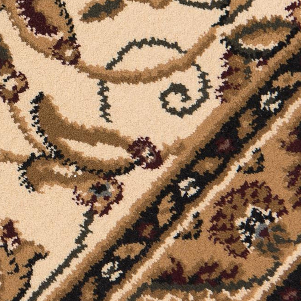 8’ x 11’ Red Floral Medallion Area Rug