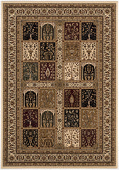 8' X 11' Cream Oriental Area Rug
