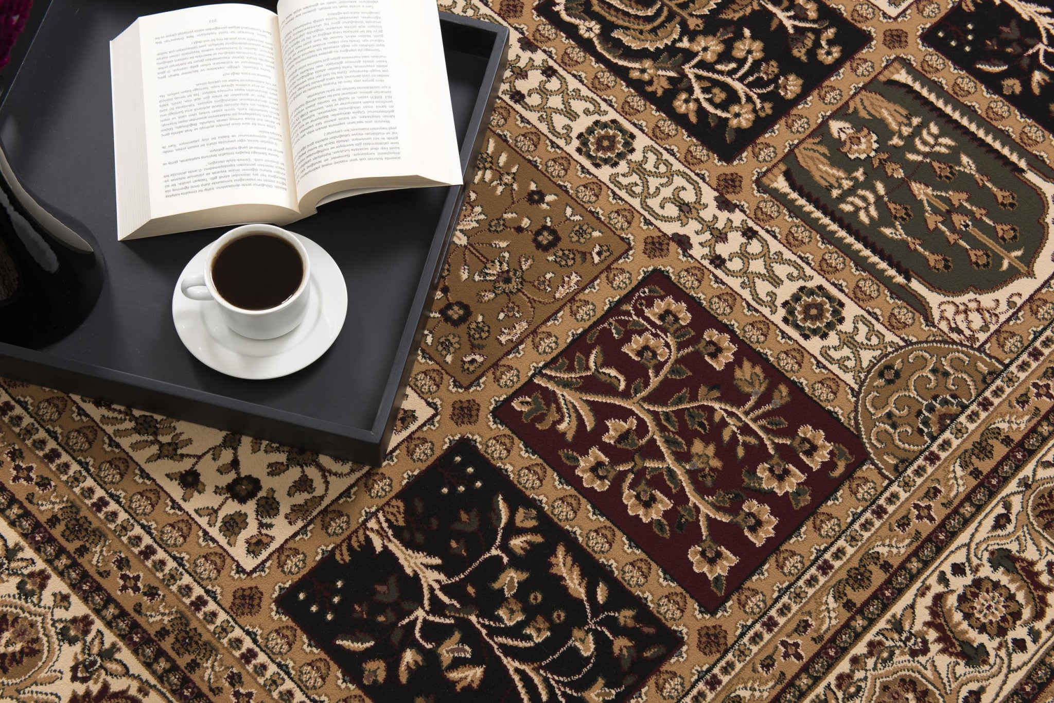8' X 11' Cream Oriental Area Rug