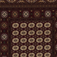 3’ x 13’ Red Eclectic Geometric Pattern Runner Rug