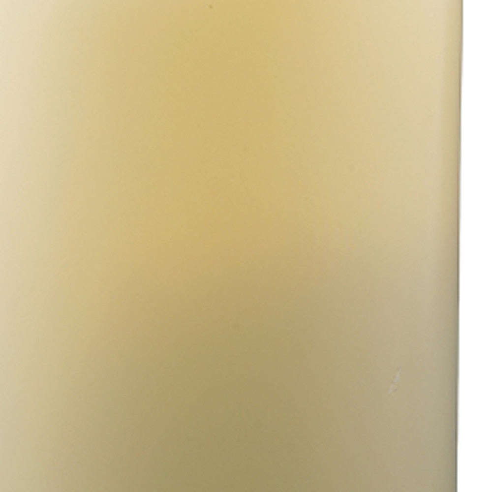 4" Ivory Flameless Indoor Outdoor Pillar Candle